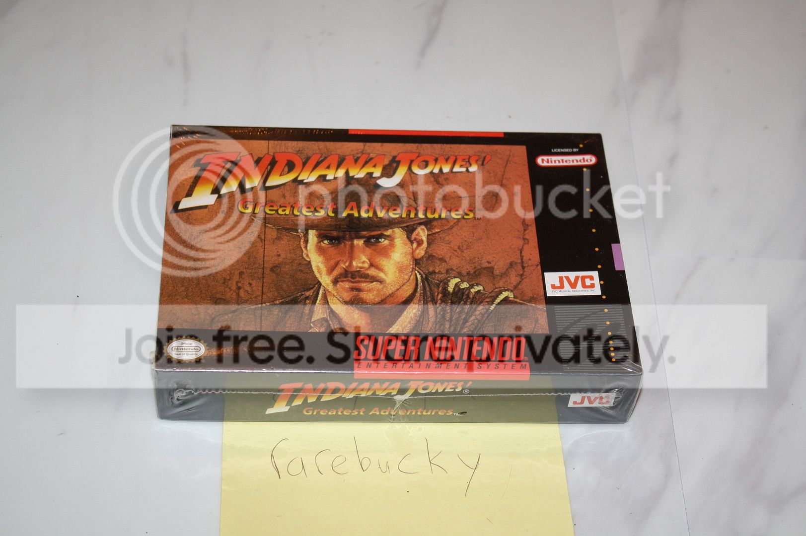 Indiana Jones' Greatest Adventures (Super Nintendo SNES) NEW SEALED V